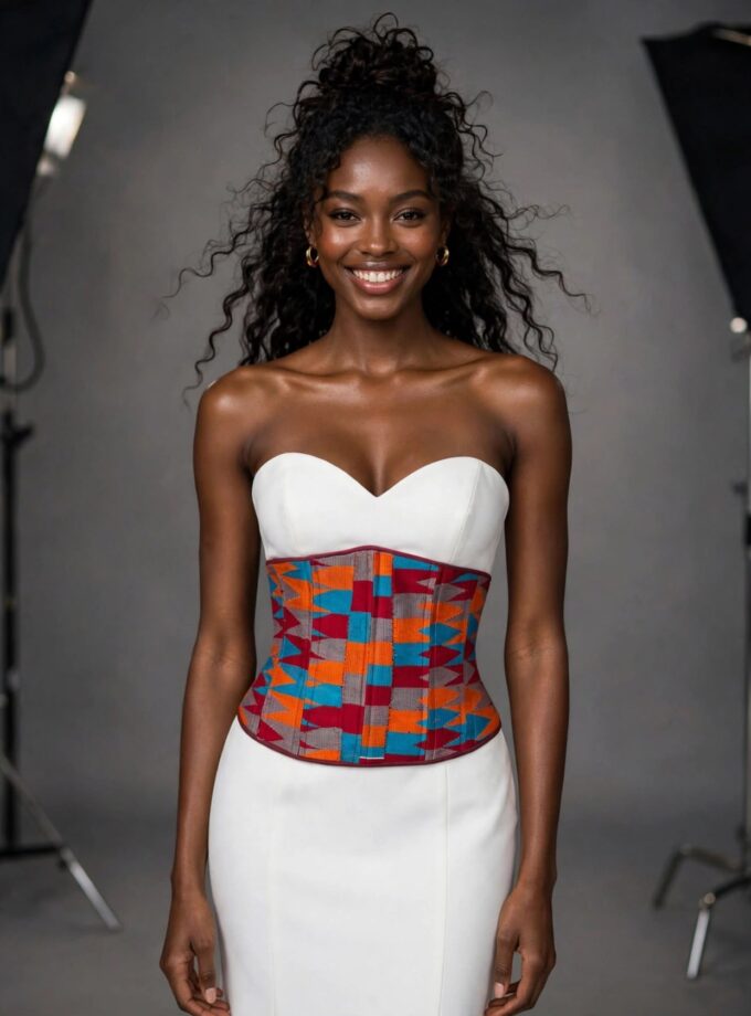 The Adomé Kente Corset